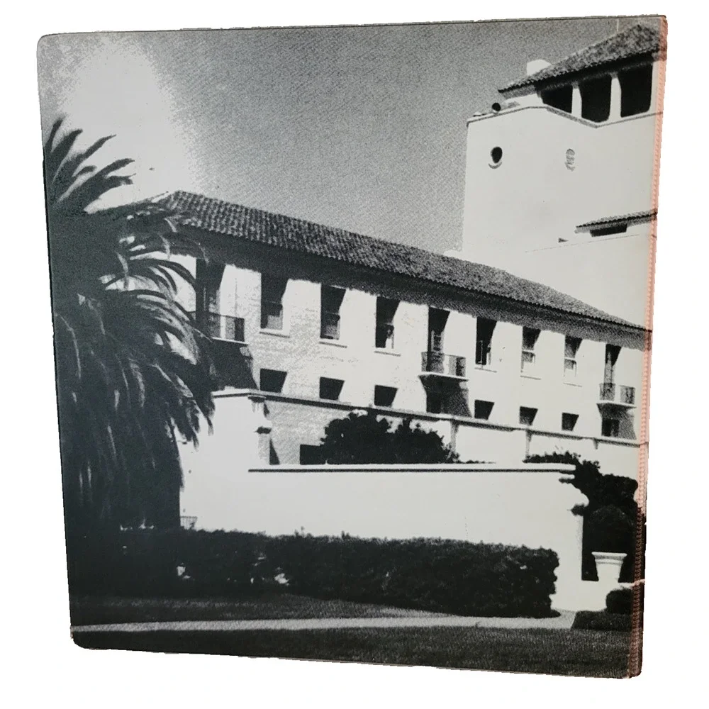 NAVAL POSTGRADUATE SCHOOL HERRMANN HALL 3 RING NOTEBOOK BINDER PHOTO CREST B & W